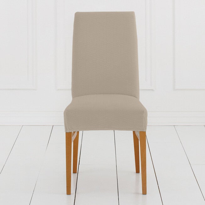 BH Studio Brighton Stretch Dining Room Chair Slipcover, STONE, hi-res image number null