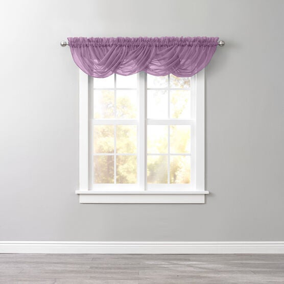 BH Studio Sheer Voile Toga Valance, LAVENDER, hi-res image number null
