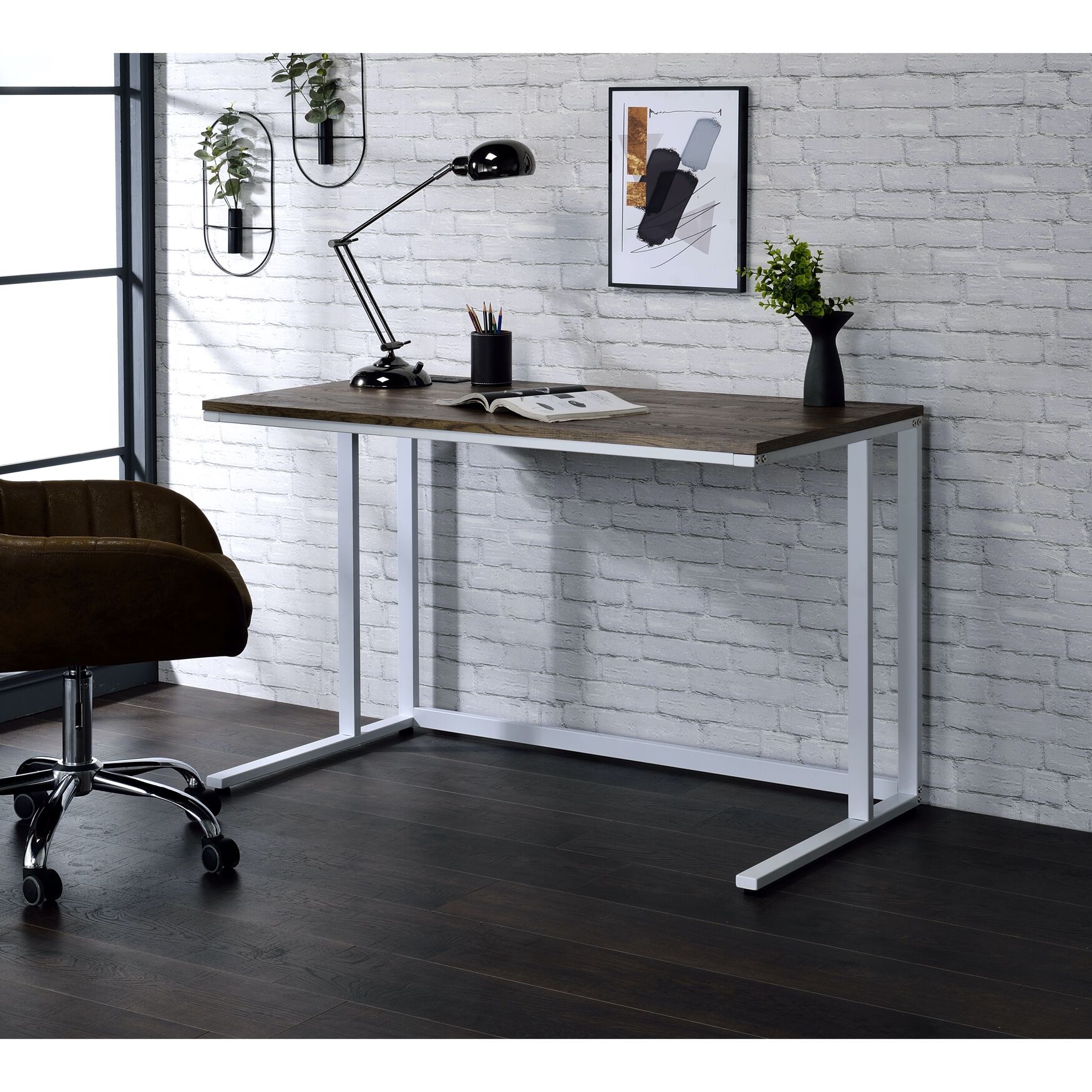 Built-In Usb Port Writing Desk, , alternate image number 4