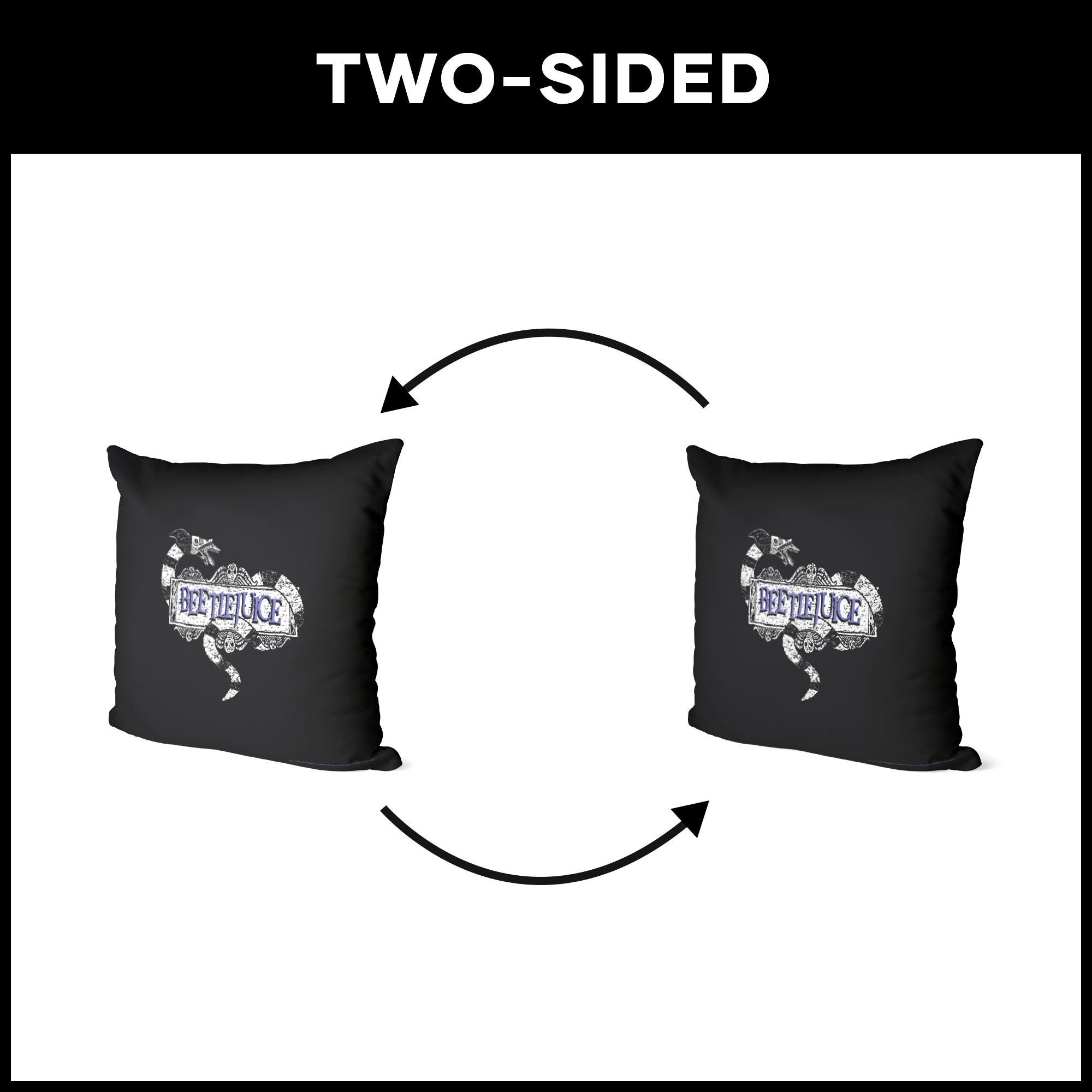 Warner Bros. Beetlejuice Into The Afterlife Throw Pillow 18X18 Inches, BEETLEJUICE, alternate image number 5