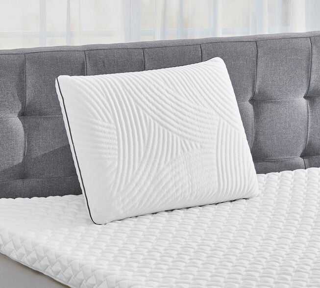 Graphite Molded Memory Foam Pillow, WHITE, hi-res image number null
