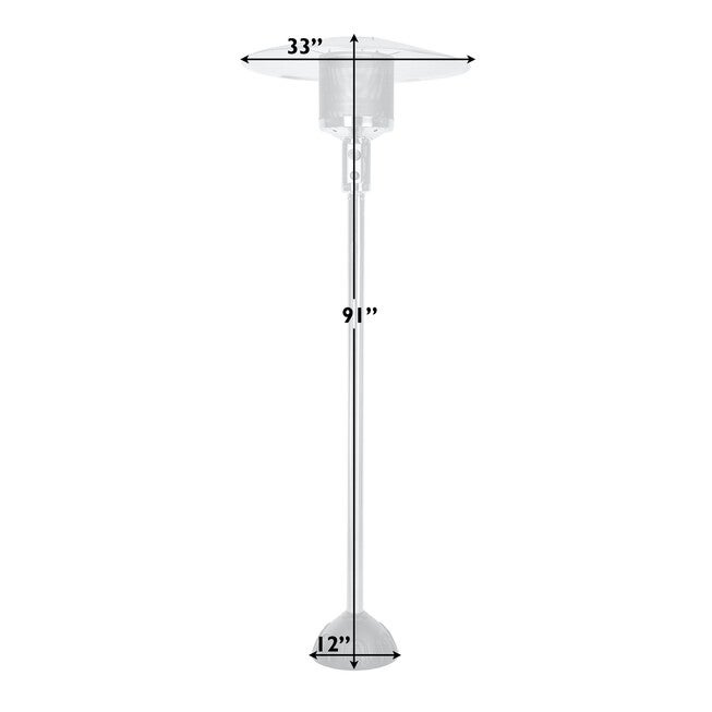 Stainless Steel Natural Gas Patio Heater, , alternate image number null