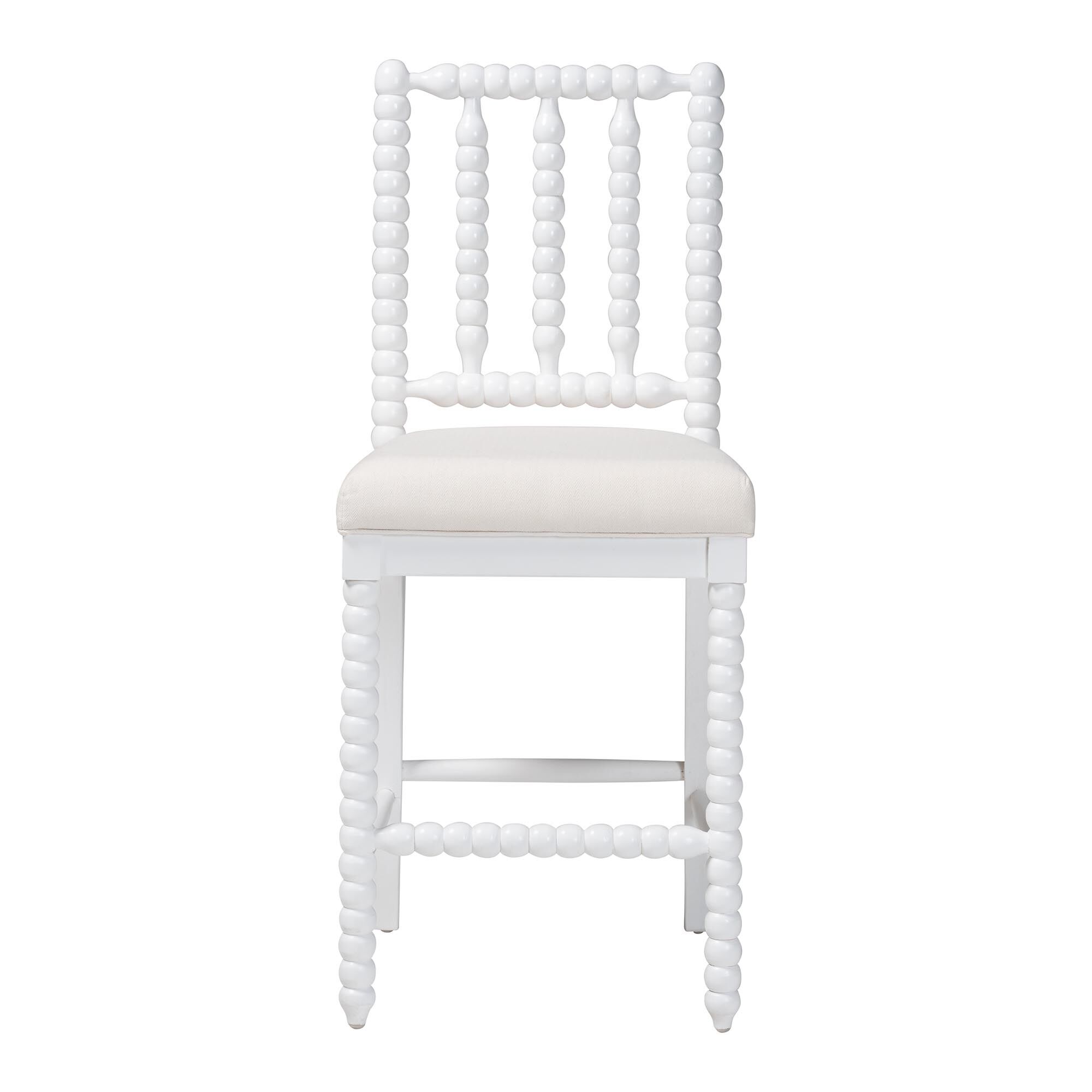 Deya Bobbin Counter Stool, WHITE, alternate image number 2