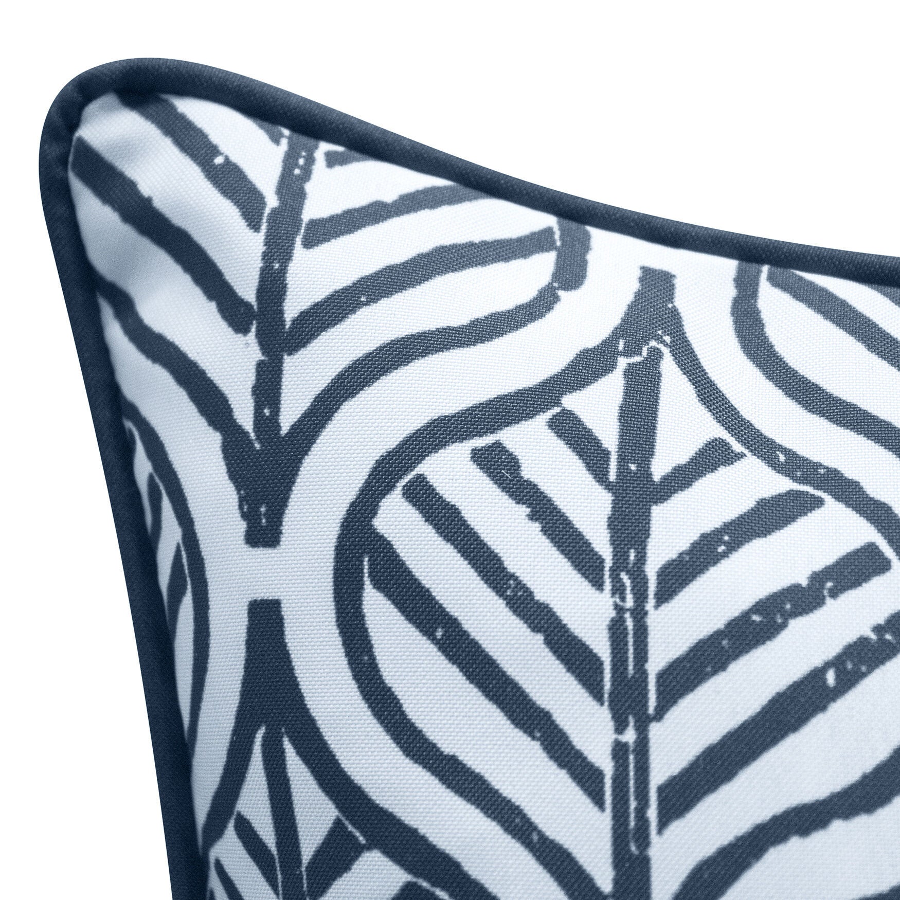Indoor/Outdoor Reversible Jaipur Print Decorative Throw Pillow 18X18, Turq/Leaf, , alternate image number 5