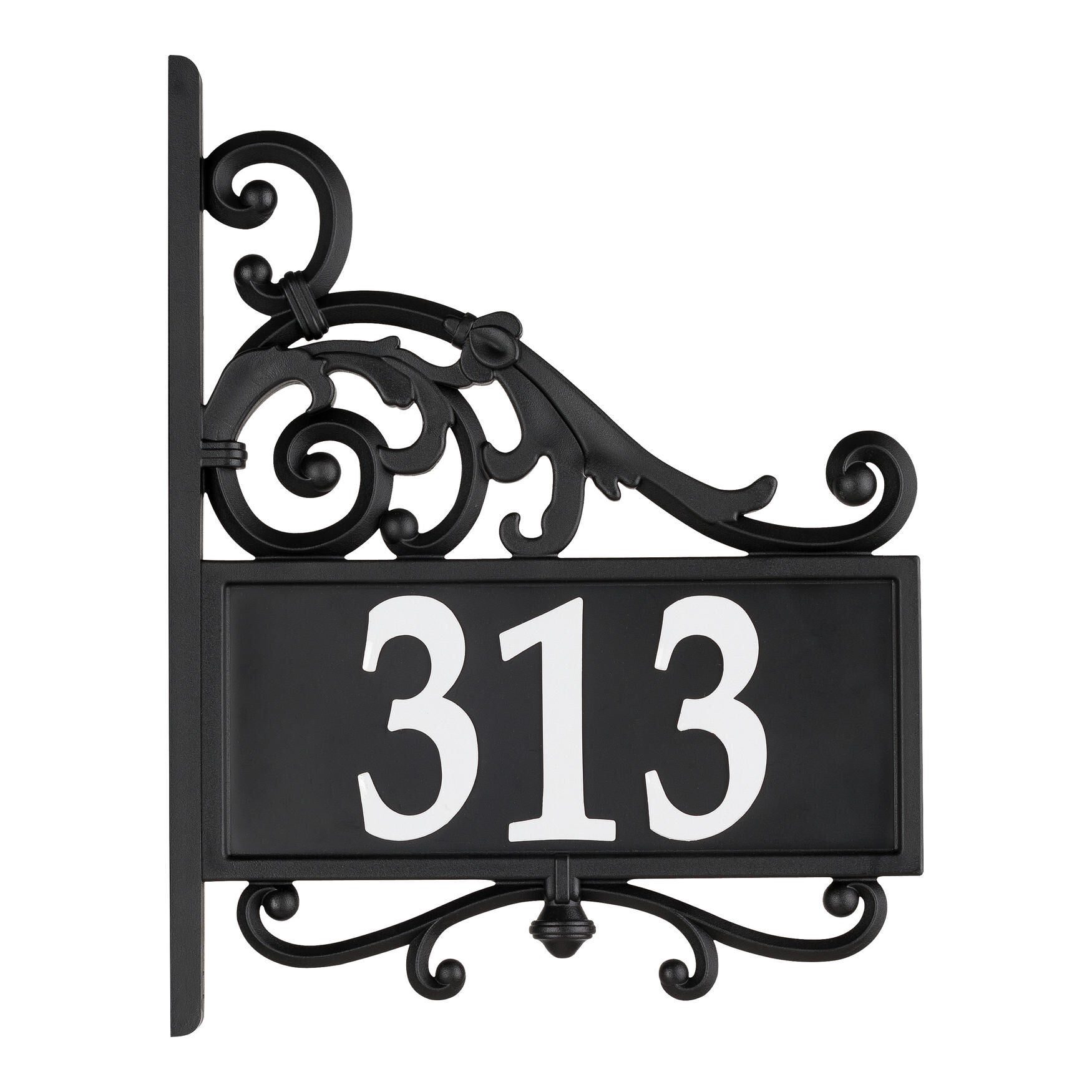 Nite Bright Acanthus Reflective Address Post Sign, , alternate image number 5