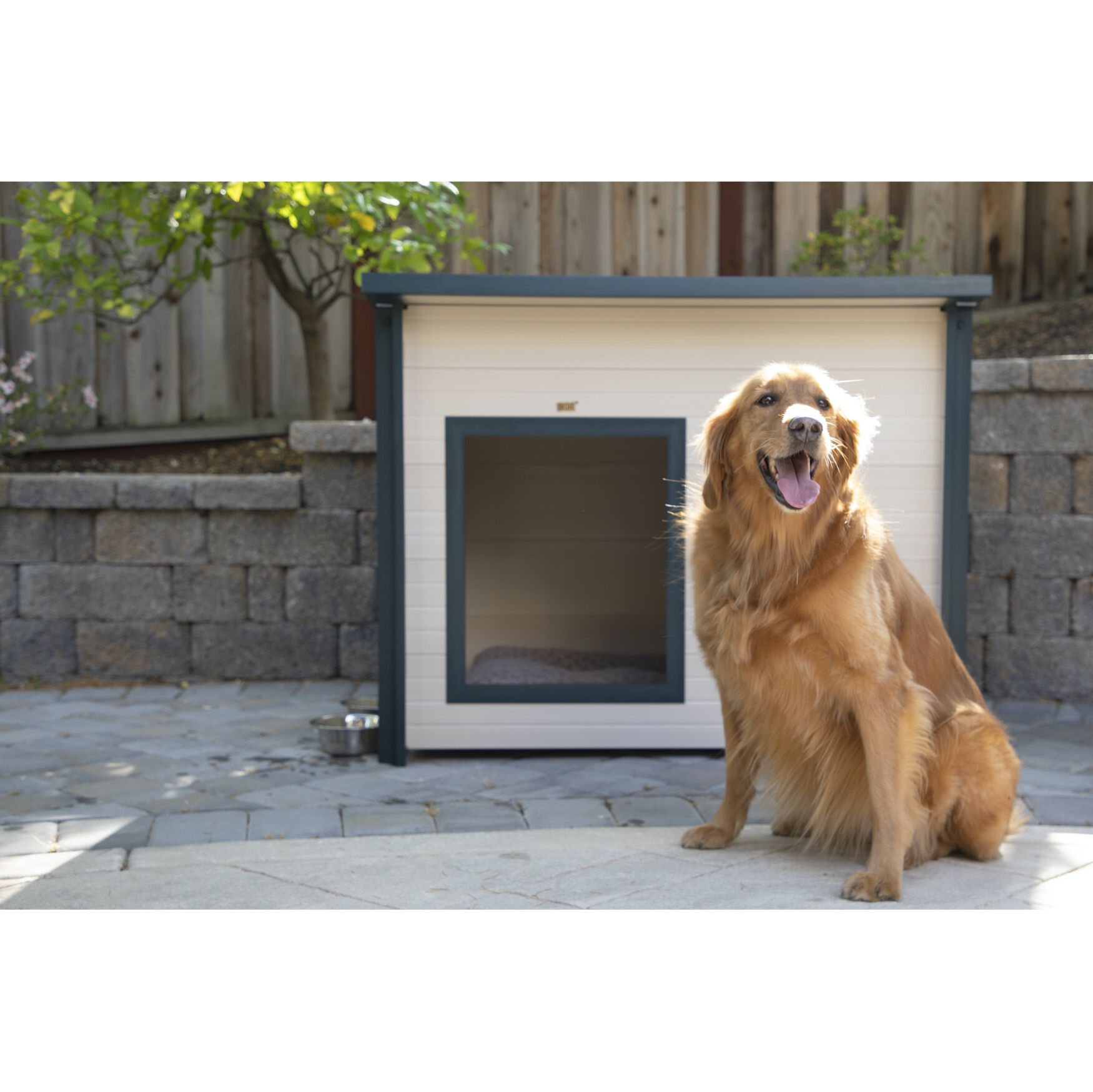 Rustic Lodge Pet Dog House Jumbo, MAPLE, hi-res image number 0