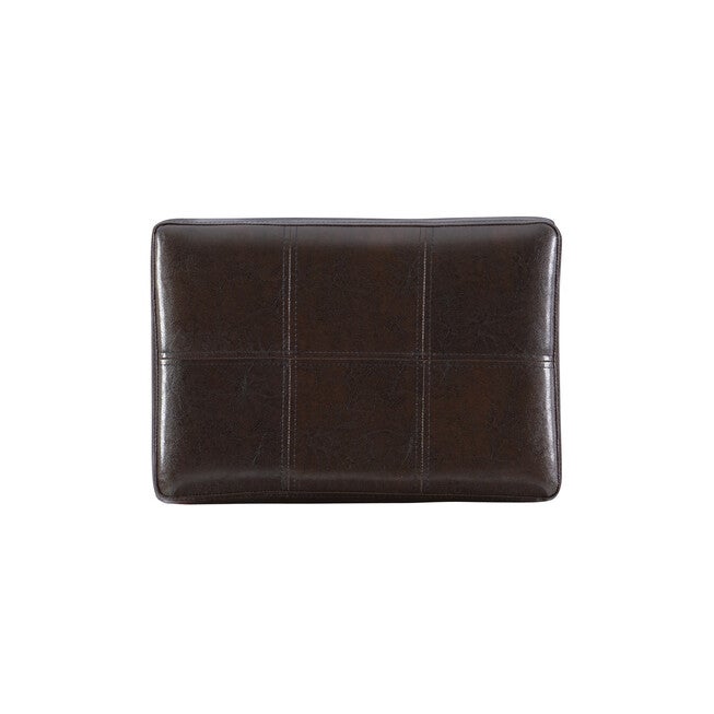 Claridge faux leather upholstered bar stool seat in dark brown