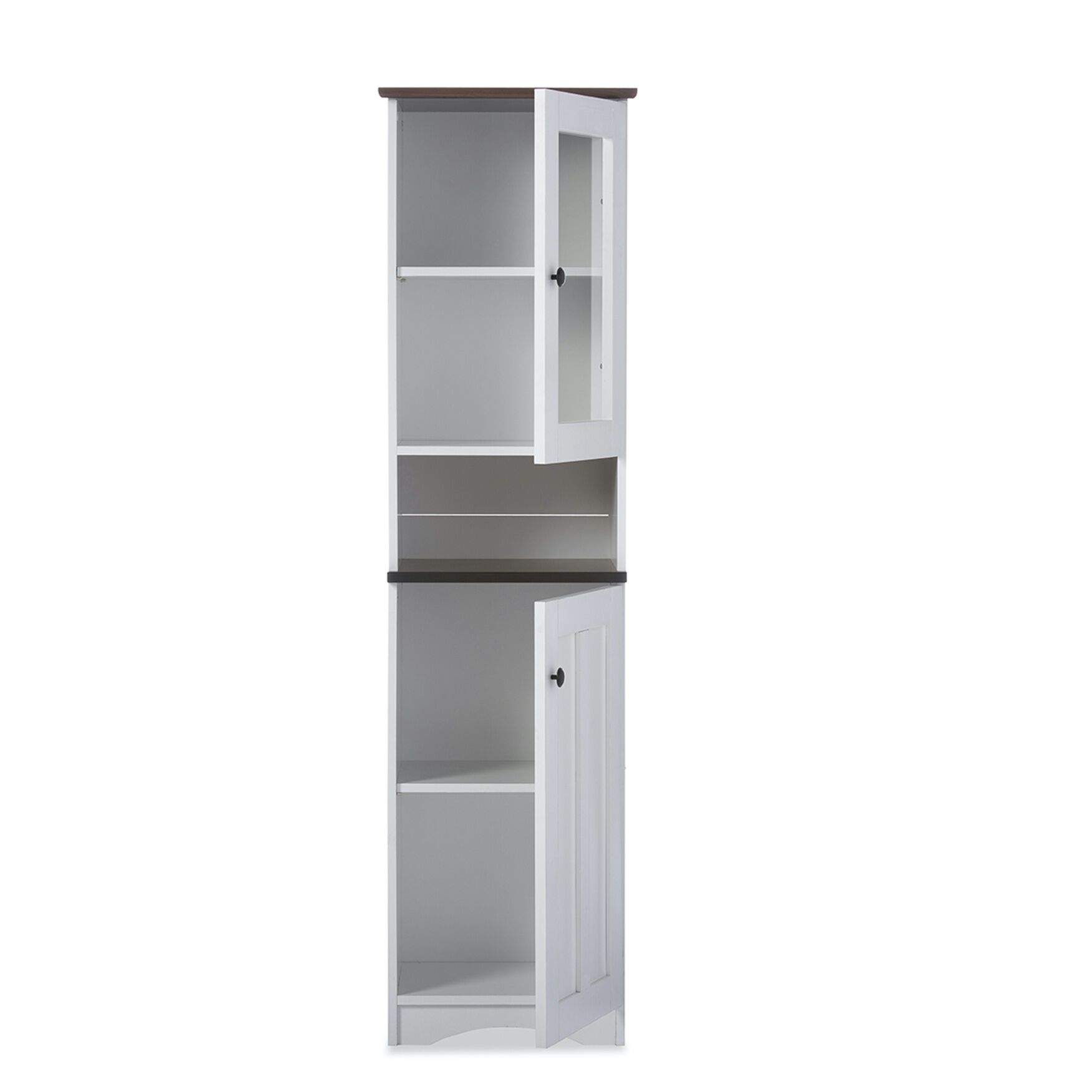 Lauren Two-Tone Buffet And Hutch Kitchen Cabinet Furniture, , alternate image number 4