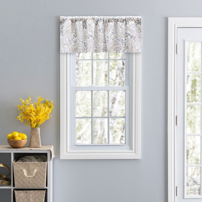 Shannon Curtain Tailored Valance, NATURAL, hi-res image number null
