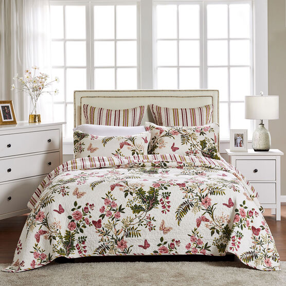 Butterflies Quilt Set , OFF WHITE, hi-res image number null