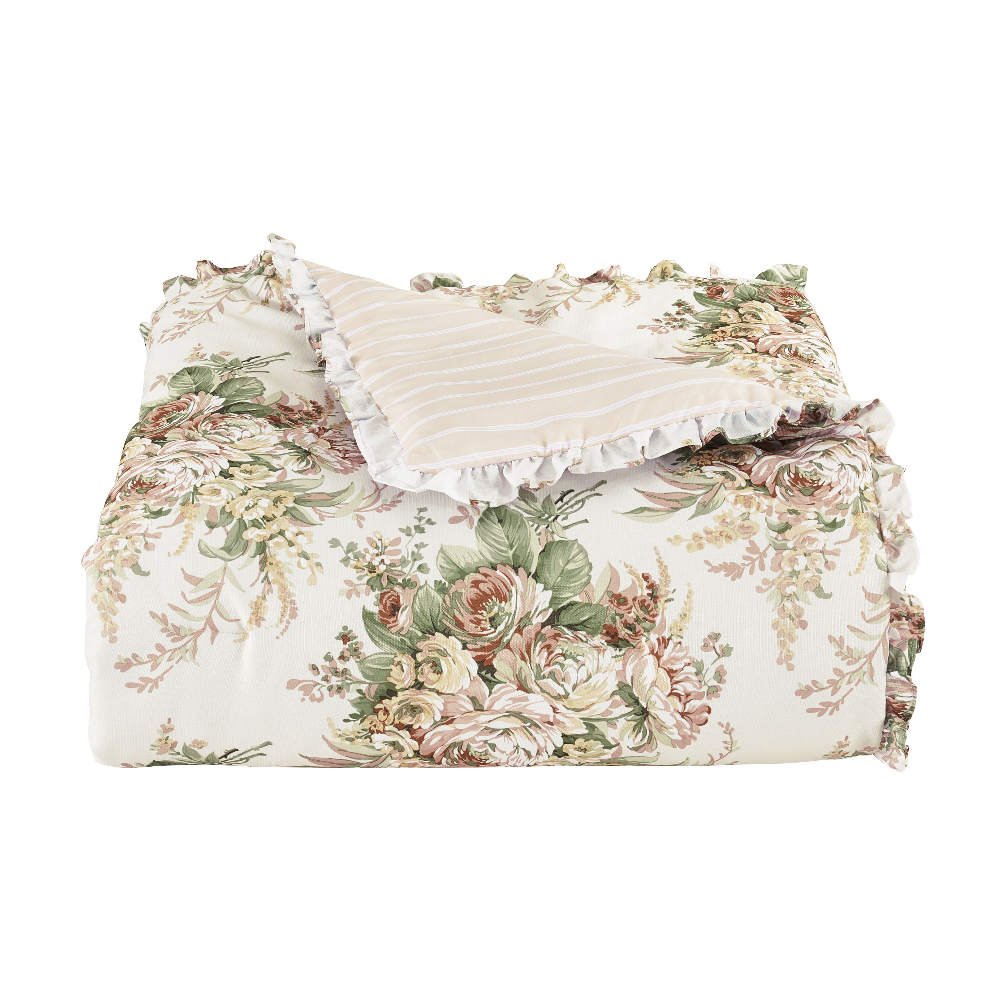 Estelle Coral 4 Piece Comforter Set, CORAL, alternate image number 3