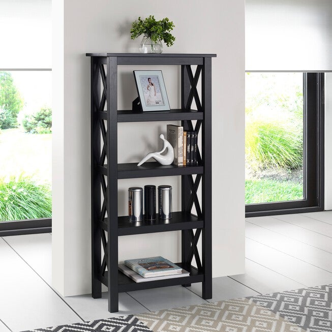 Dawes Bookcase, BLACK, hi-res image number 0