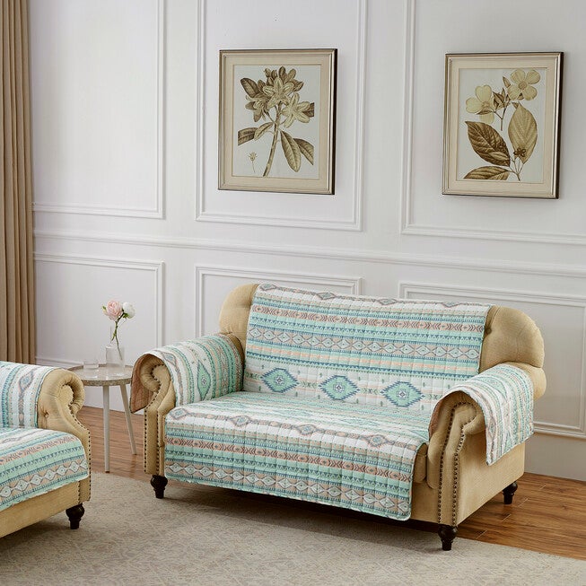 Phoenix Turquoise Furniture Protector, Arm Chair, , on-hover image number 1