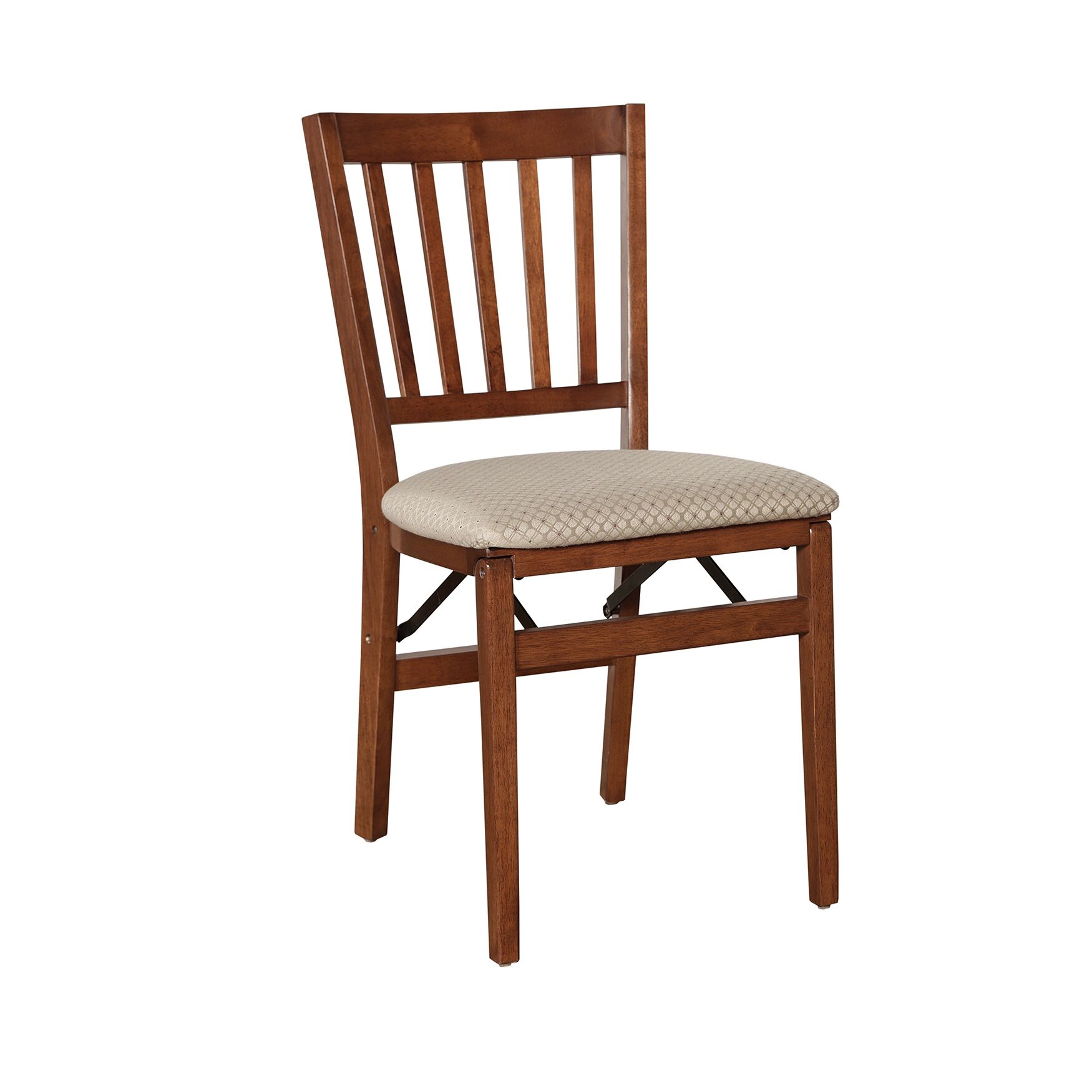 School House Wood Folding Chairs, Set Of 2, CHERRY, hi-res image number 0