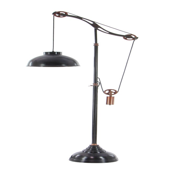 Black Metal Industrial Floor Lamp, , on-hover image number 1