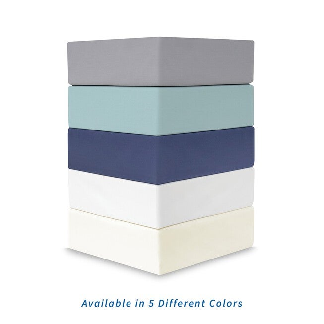 SensorPEDIC Ice Cool 400 Thread Count Cotton-Rich Surf Spray Blue Sheet Se, , alternate image number null
