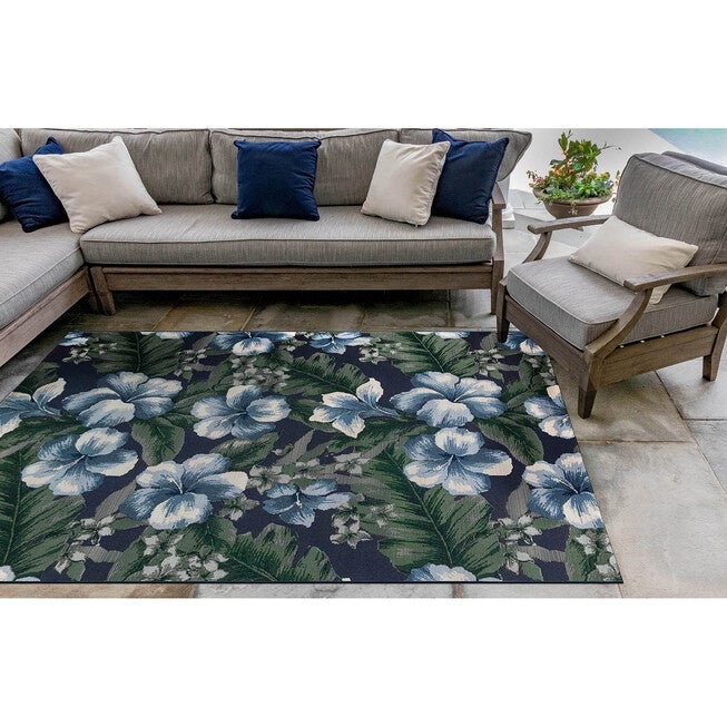 Liora Manne Marina Floral Indoor/Outdoor Rug, , alternate image number null