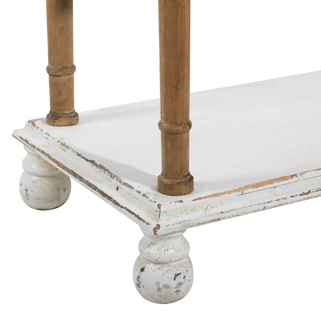 White Wood Farmhouse Shelving Unit, 75 inches x 37 inches x 14 inches, , alternate image number null
