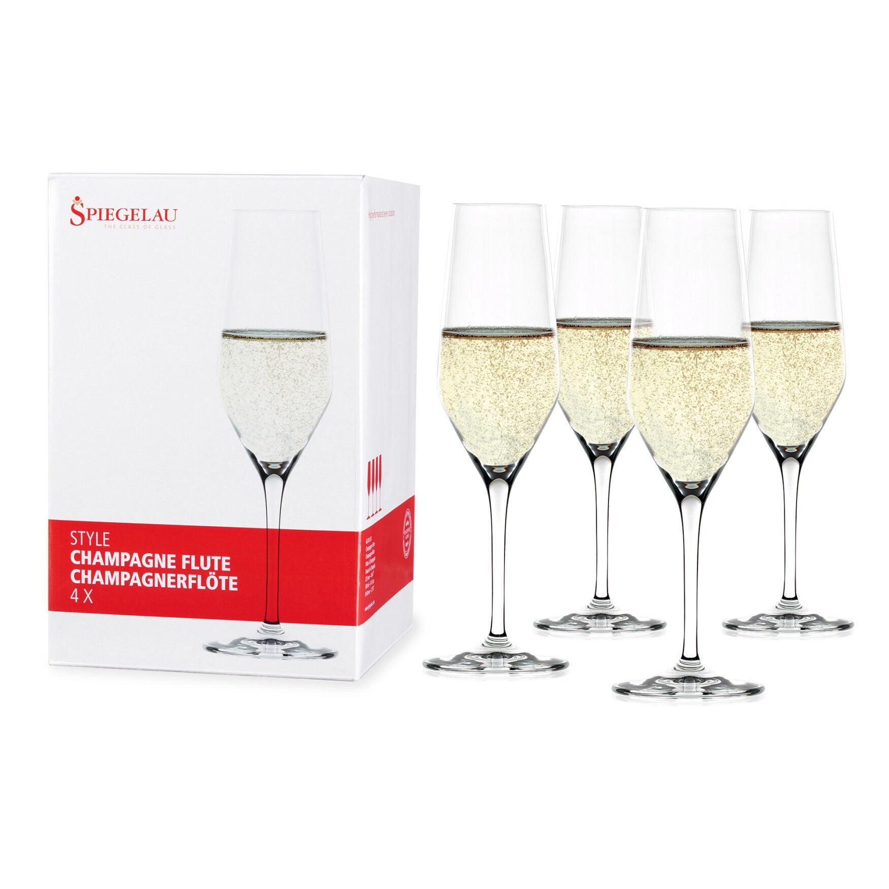 Style 8.5 Oz Champagne Flute (Set Of 4), CLEAR, hi-res image number 0