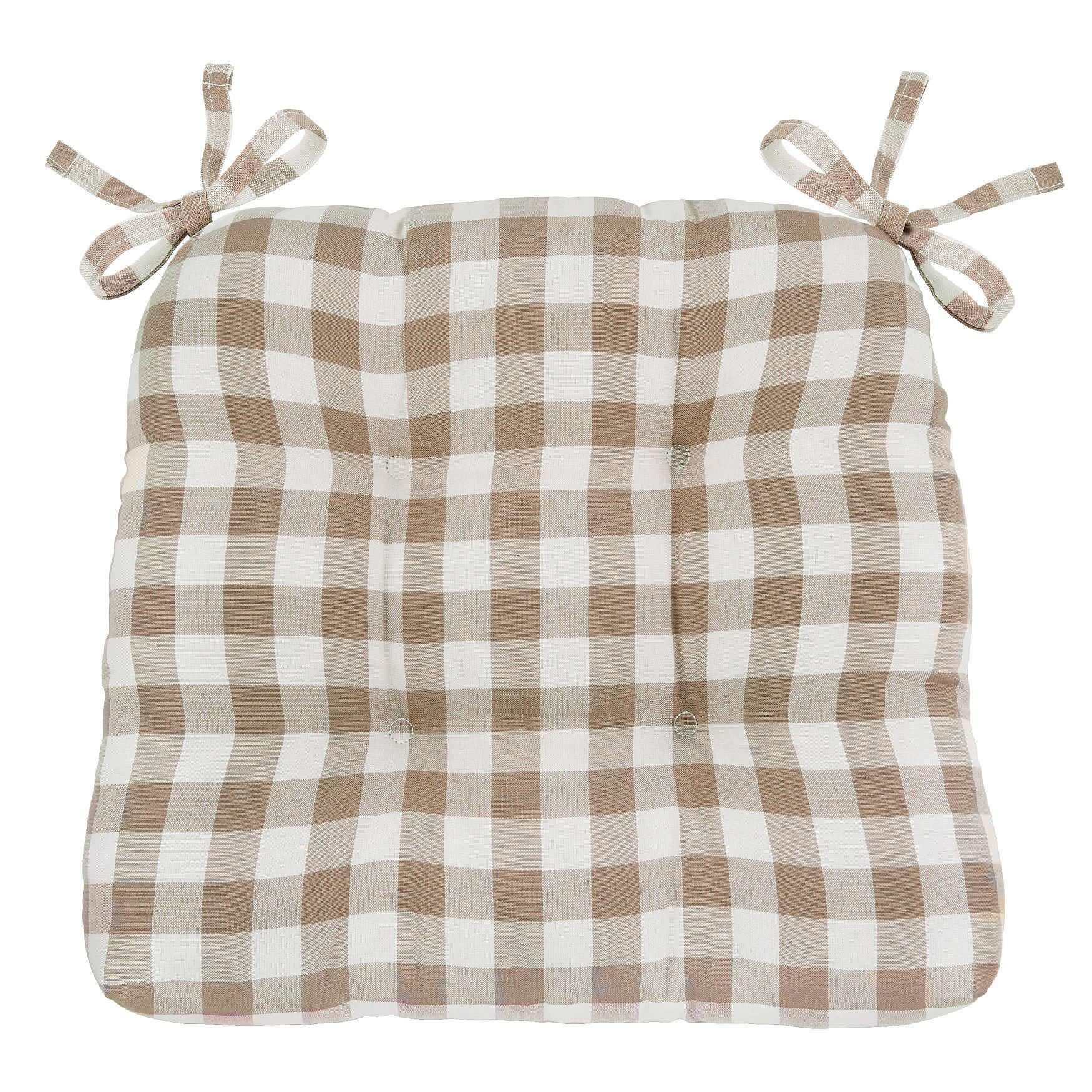 Buffalo Check Tufted Chair Seat Cushions Set of Two, , alternate image number 11