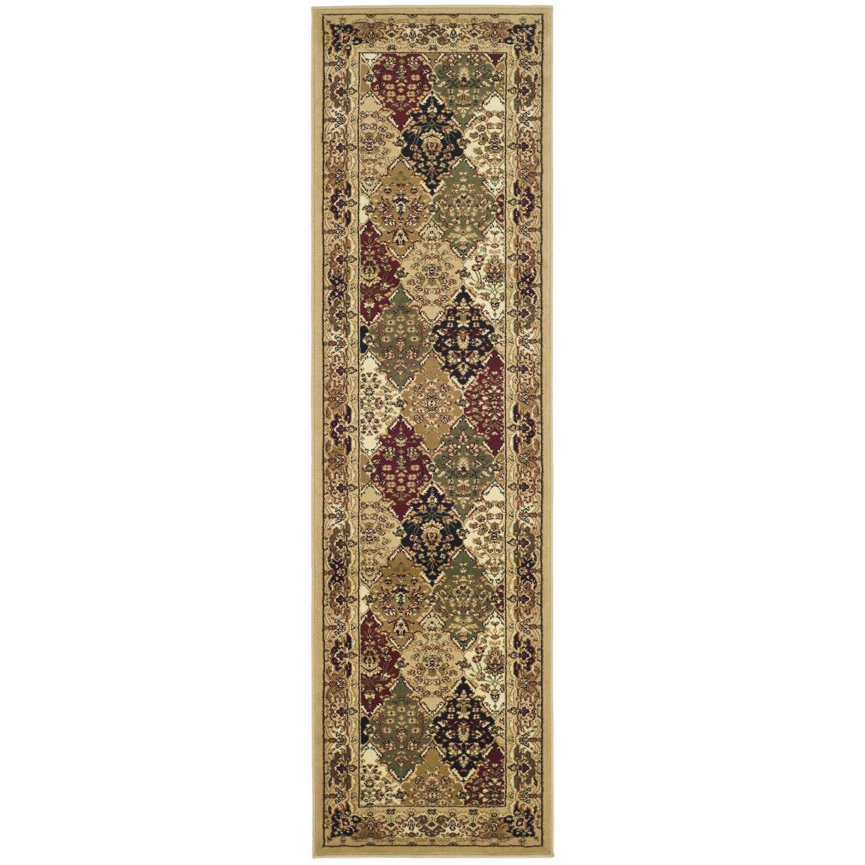 Lyndhurst 221 Multi / Beige 2'-3 inches X 8' Runner Rug, MULTI BEIGE, hi-res image number 0