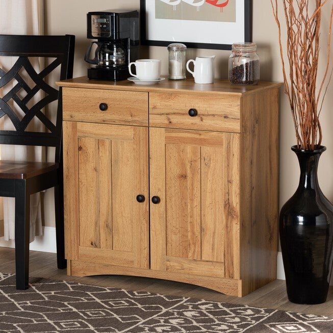 Lauren Wood 2-Door Buffet Kitchen Cabinet Furniture, , alternate image number 5