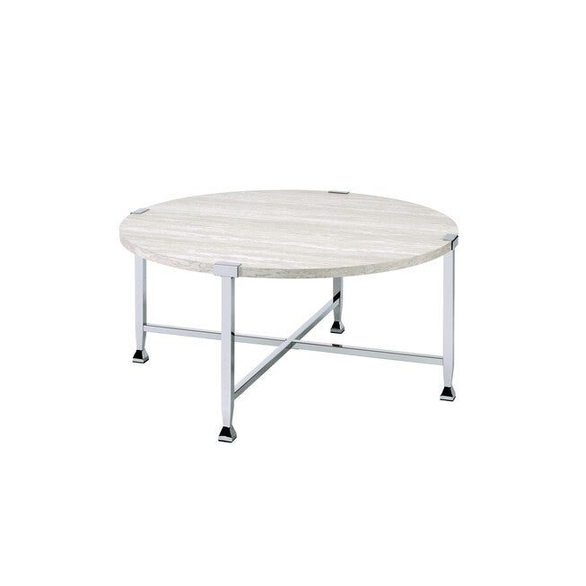Coffee Table, WHITE OAK CHROME, hi-res image number null