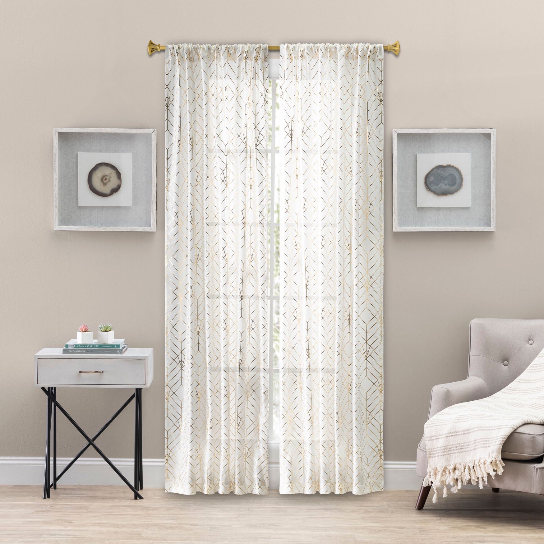 Deco Tailored Panel, GOLD, hi-res image number 0