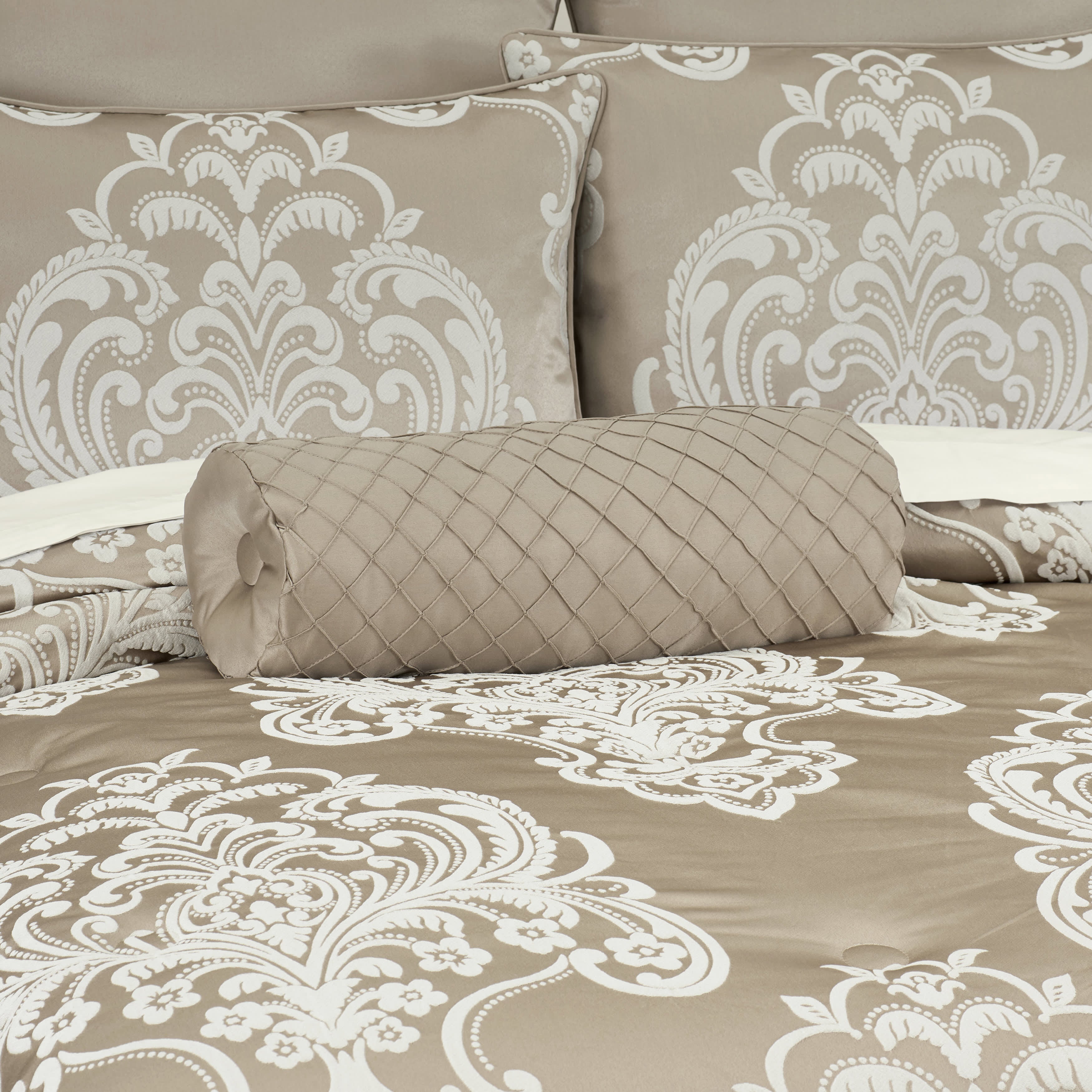 Potenza Sand Bolster Decorative Throw Pillow, SAND, alternate image number 1