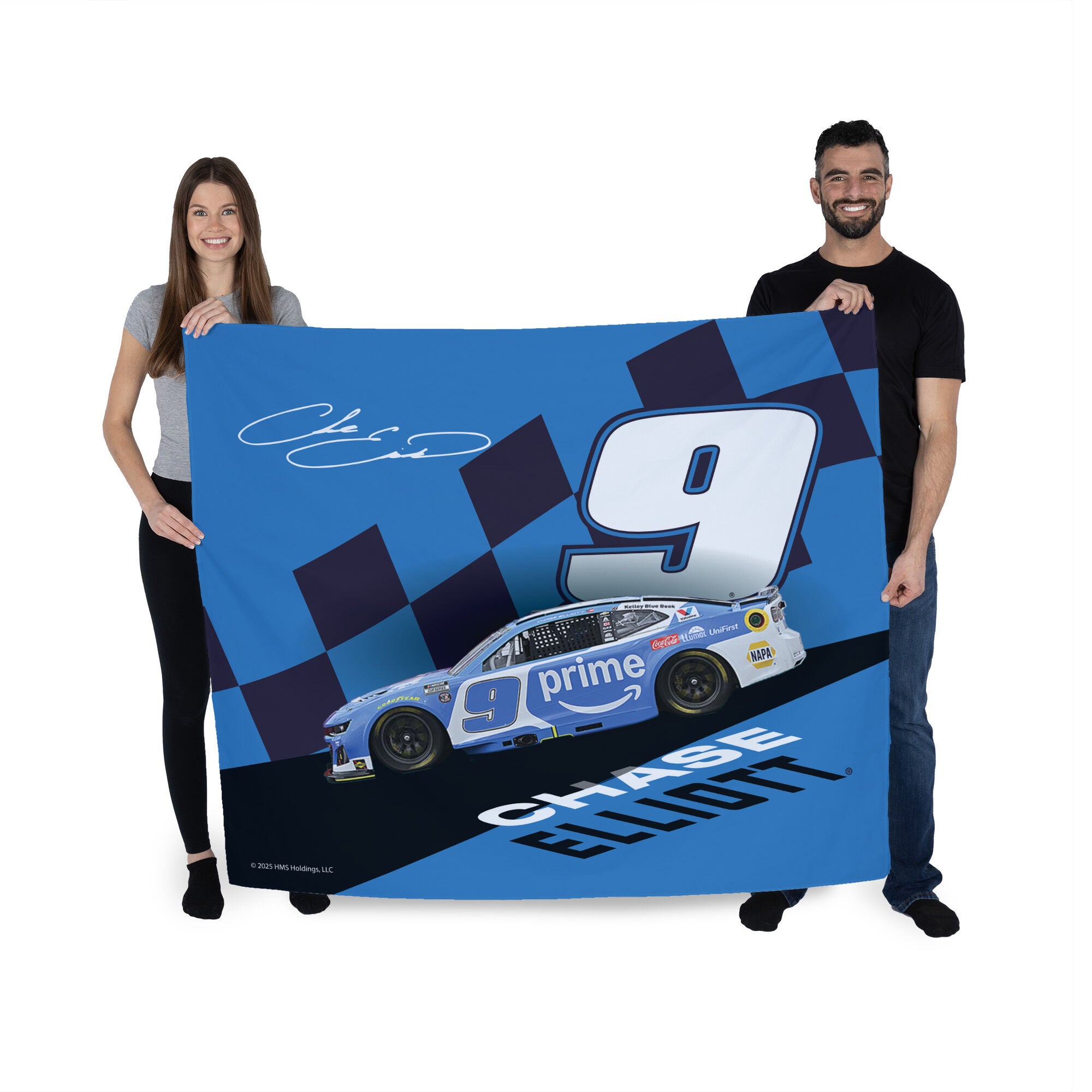 NASCAR Chase Elliot Slanted Track Wall Hanging 34x40 inches, BLUE, on-hover image number 1