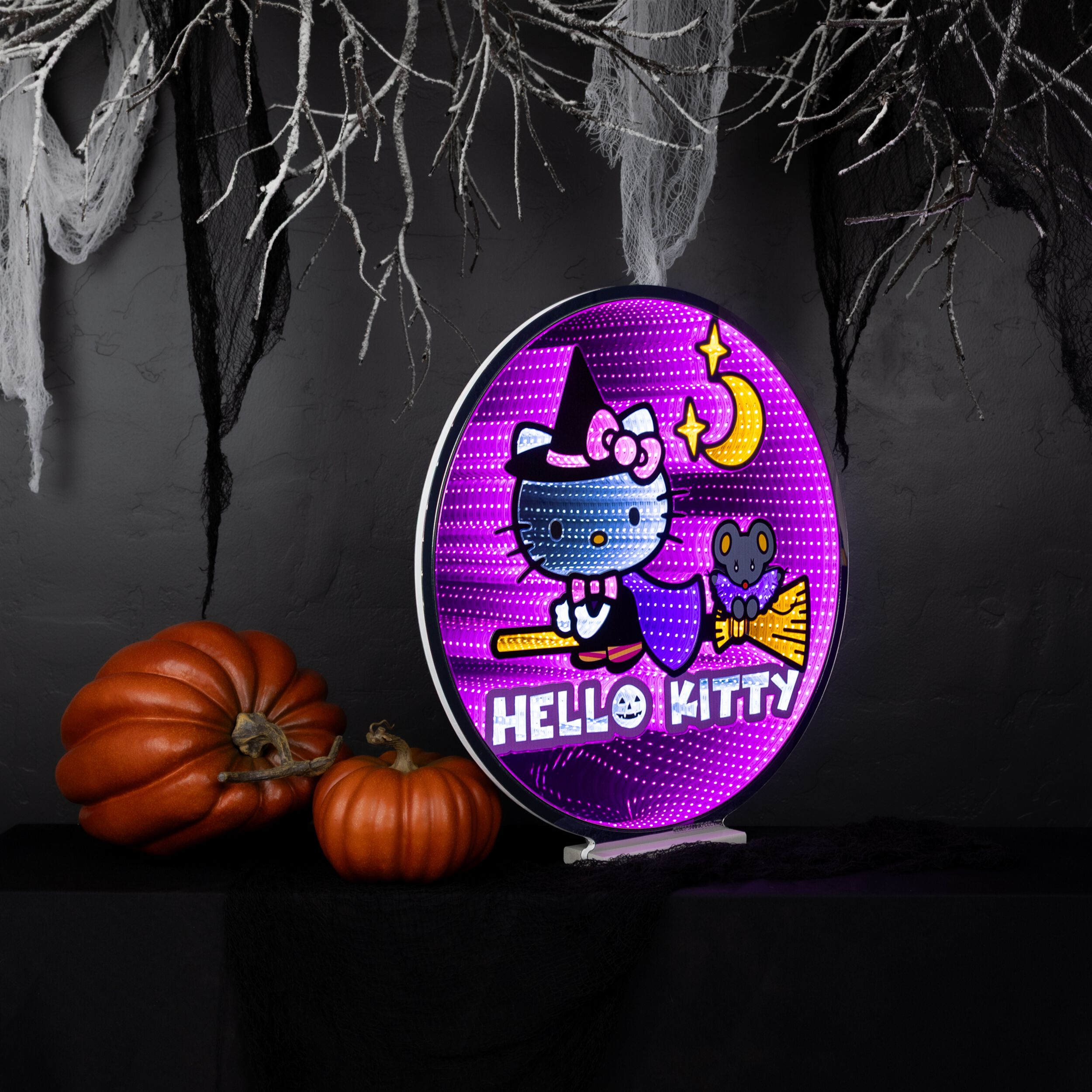 Hello Kitty®?  Witch Ekkolight 24 inchesH, PURPLE ORANGE, alternate image number 1