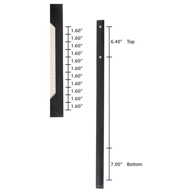 Aurelia Modern Bohemian Black Finished Bayur Wood And Natural Rattan Queen Size Headboard, , alternate image number 14