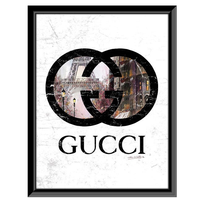 Gucci Inside Paris - Brown / Black - 14x18 Framed Print, BROWN BLACK, hi-res image number 0