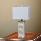 26" Antique Ivory Resin Table Lamp, ANTIQUE IVORY, hi-res image number null