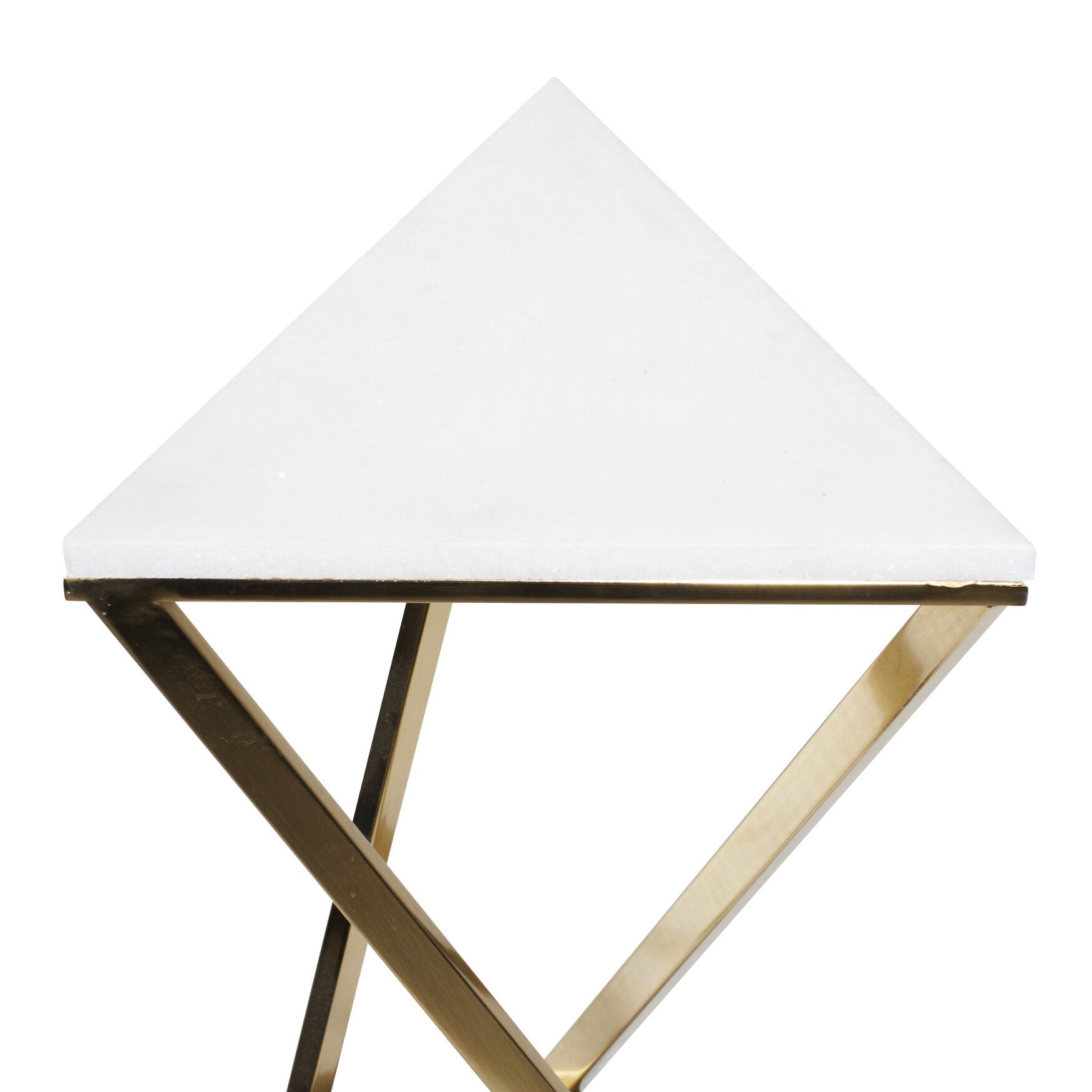 Set of 2 Gold Marble Contemporary Accent Table, 14 inches x 24 inches, , alternate image number 3