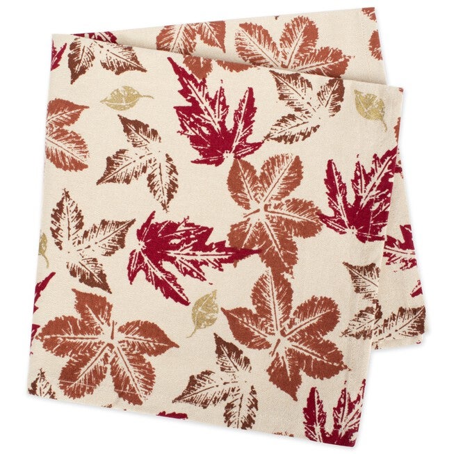 Rustic Leaves Napkin, Set of 6, , alternate image number null