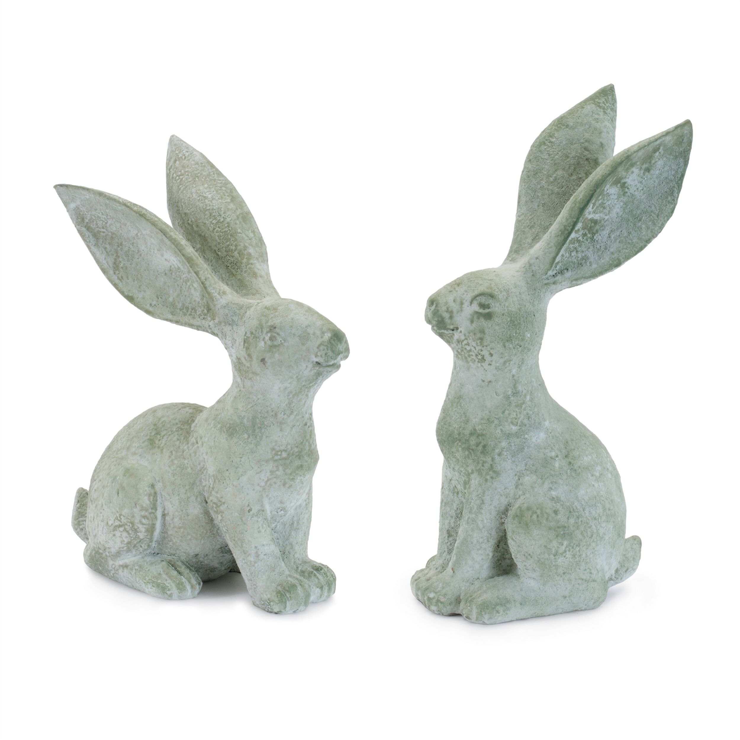 Long Ear Rabbit Figurine Set of 4, GREEN, hi-res image number 0