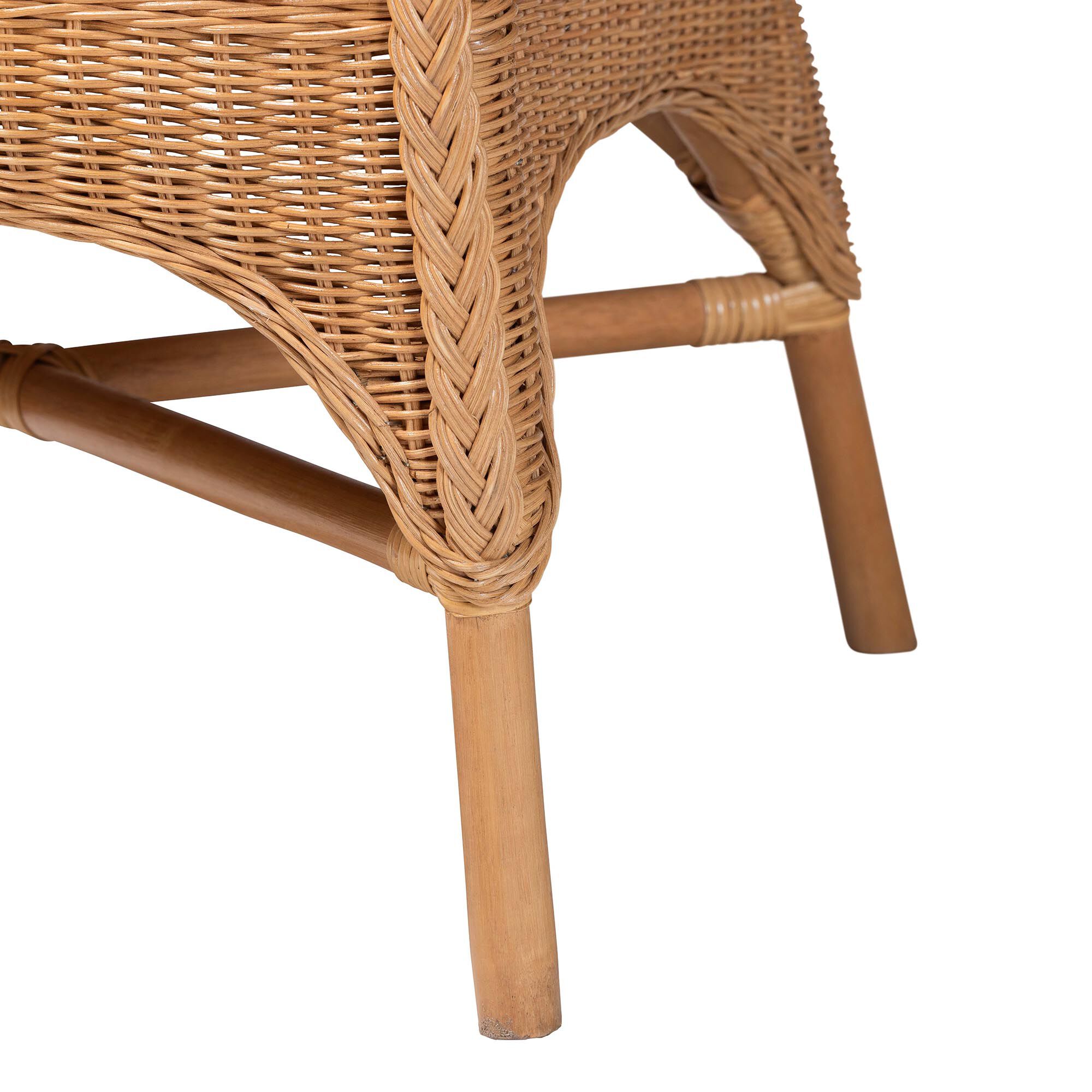 bali & pari Oxford Bohemian Light Honey Rattan Arm Chair, LIGHT HONEY, alternate image number 6