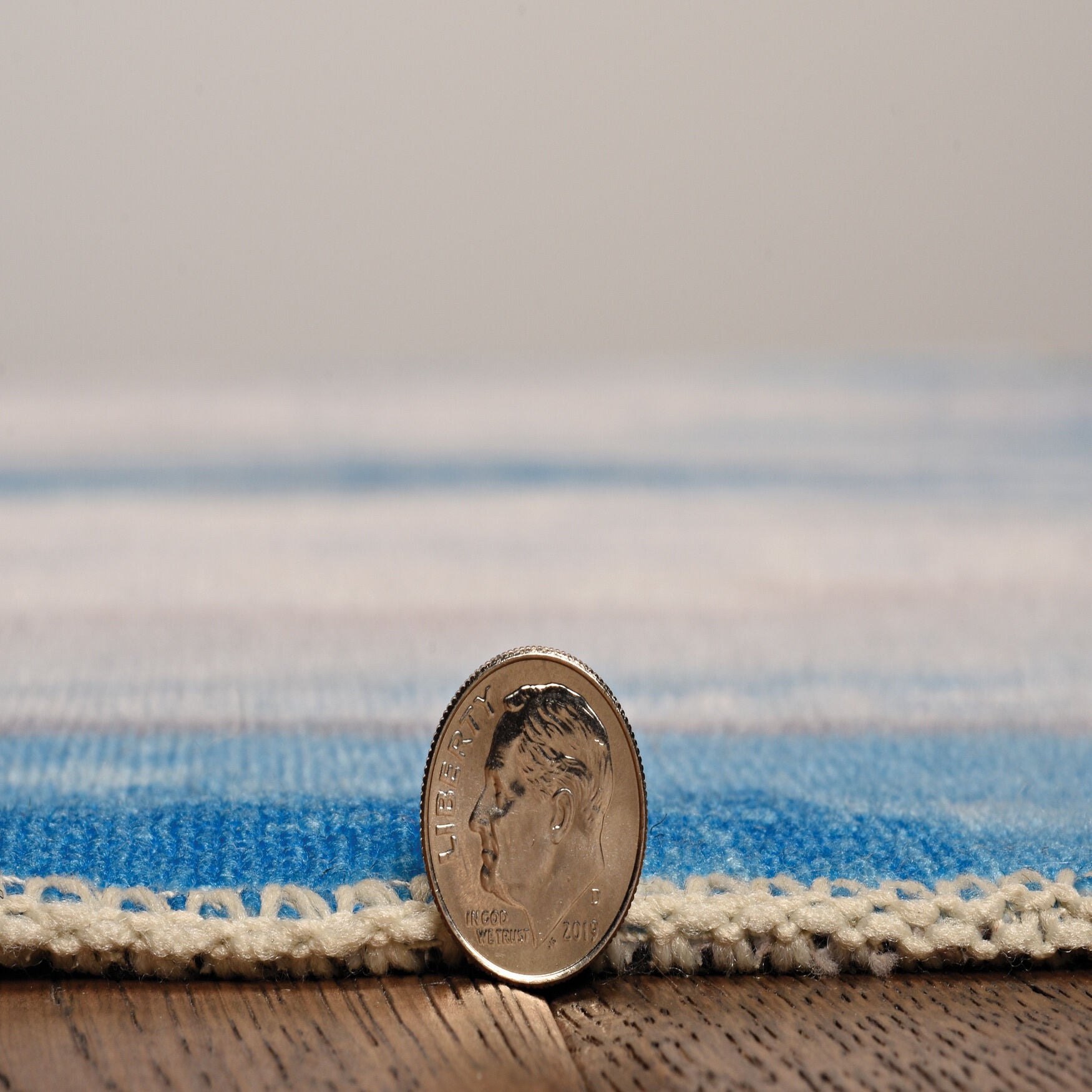 Washable Tiana Ivory/Blue Rug, , alternate image number 2