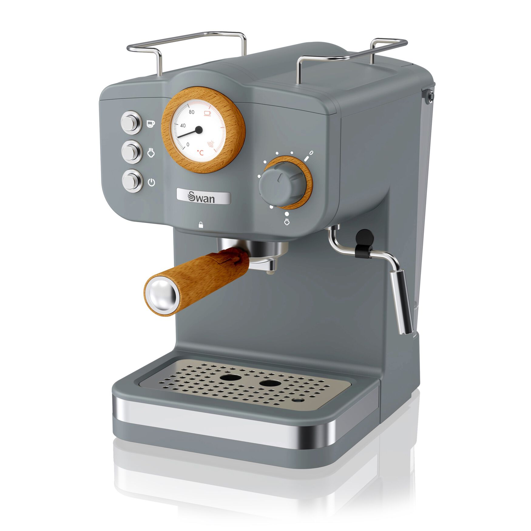 Swan Nordic Pump Espresso Coffee Machine - White, , alternate image number 2