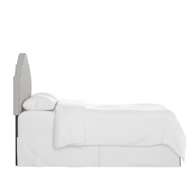 Stripe Nail Button Notched Headboard, , alternate image number 3