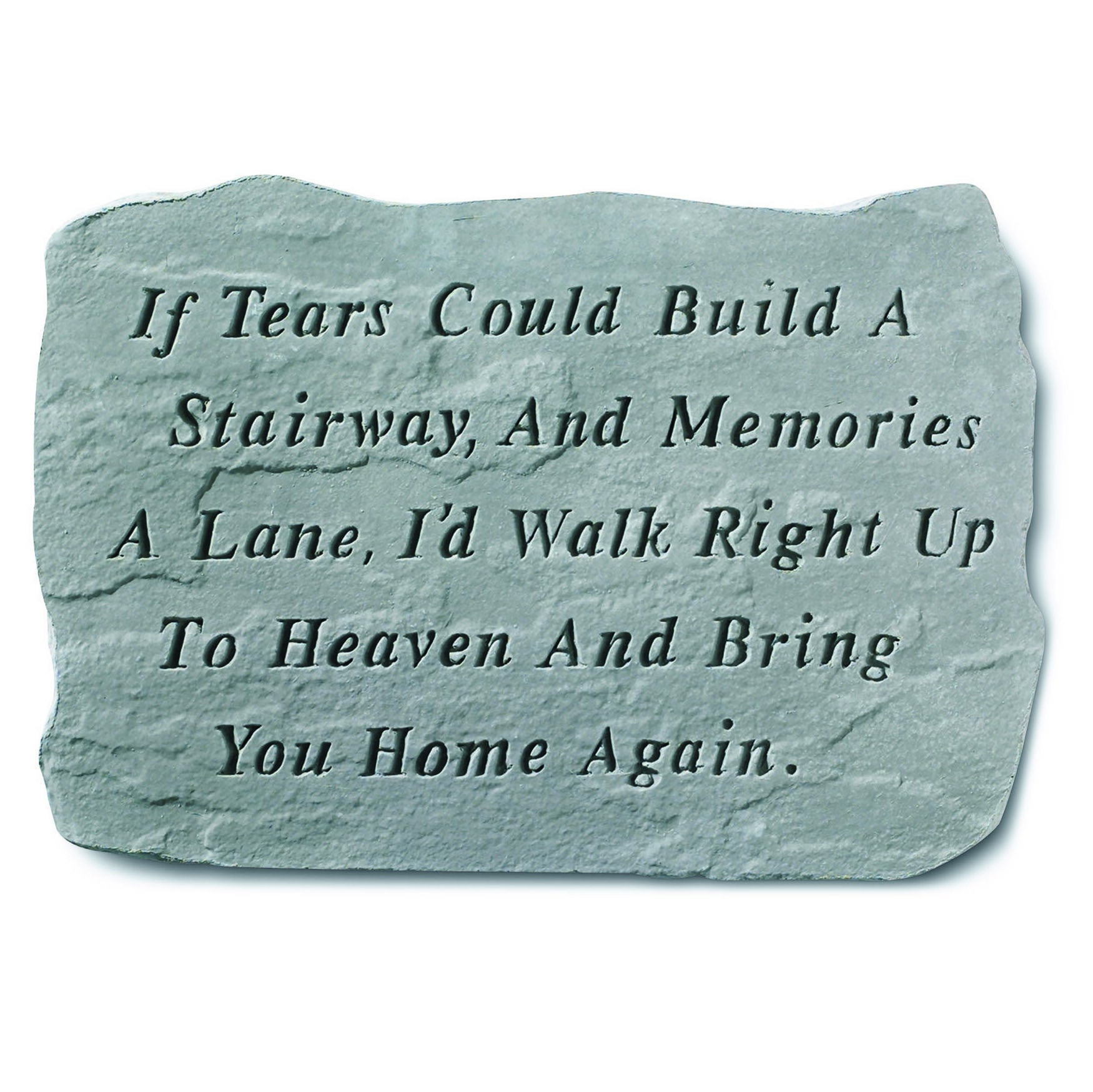 If Tears Could Build A Stairway Garden Memorial Accent Stone, GREY, hi-res image number 0