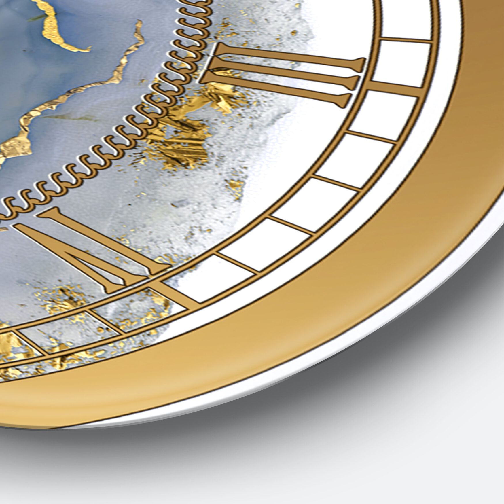 Golden Water Agate Oversized Fashion Wall Clock, , alternate image number 2