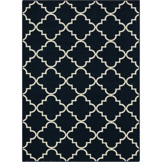 Fancy Trellis Navy 7' 6 inches X 10', NAVY, hi-res image number null