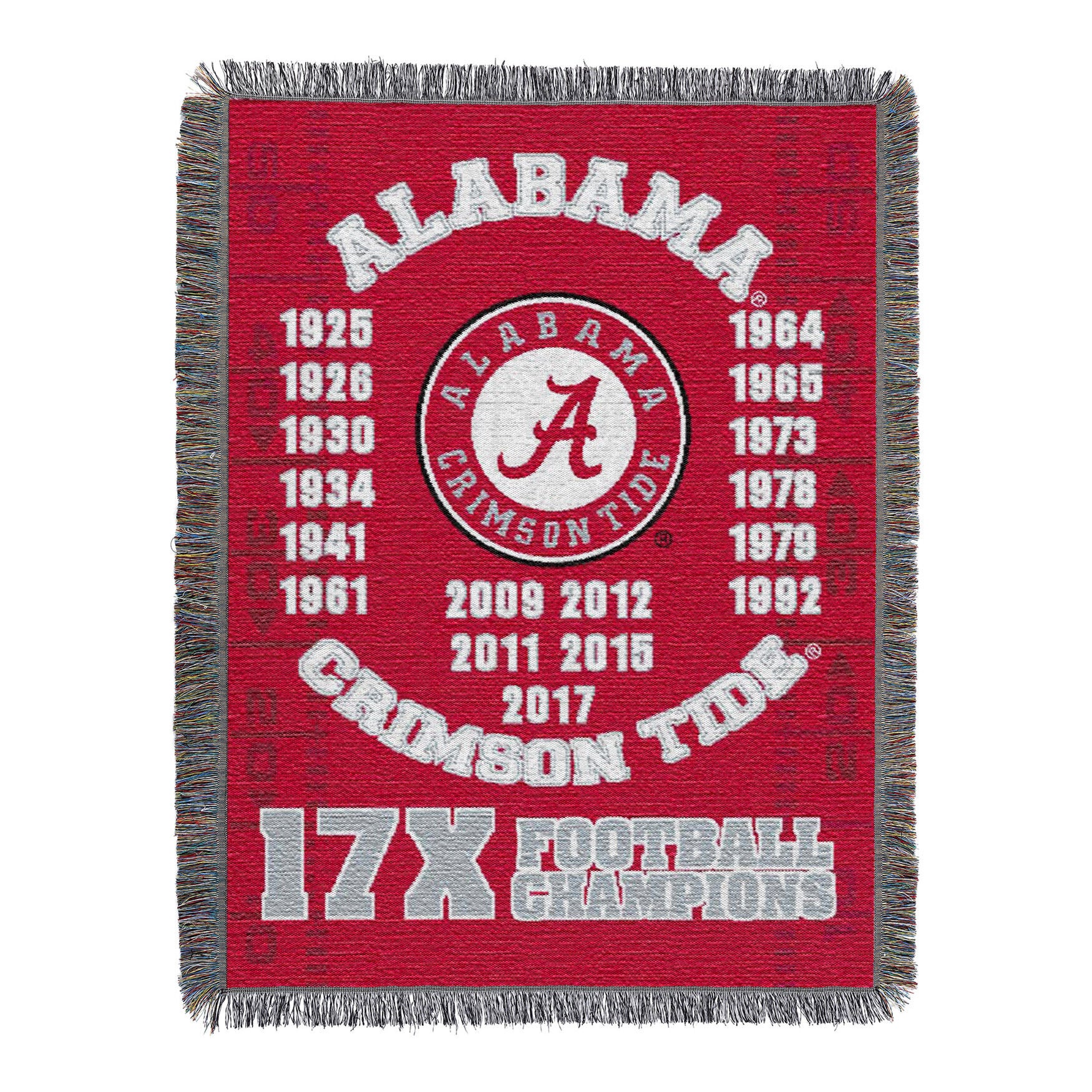 Alabama Commemorative Series Throw, MULTI, hi-res image number 0