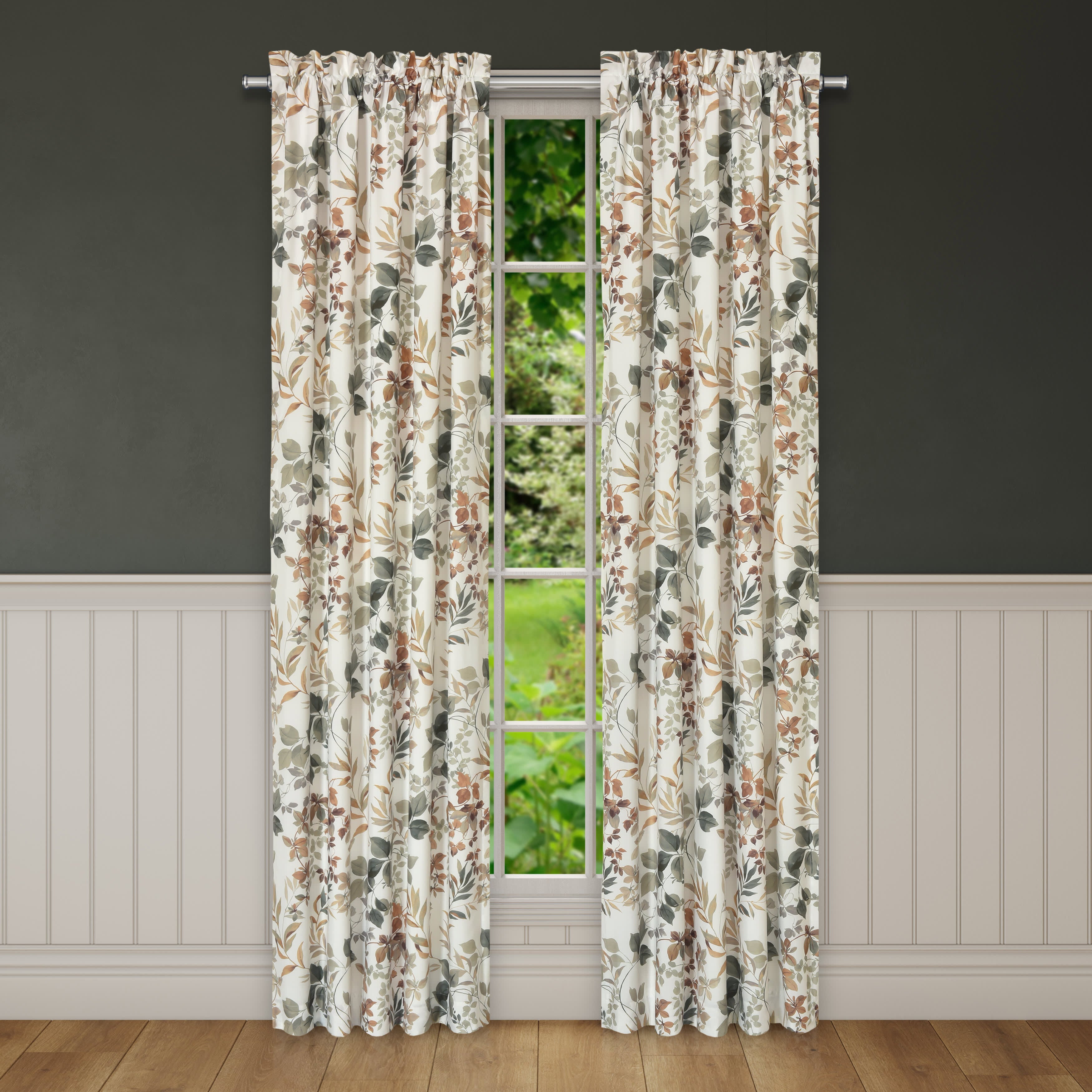 Evergreen 84 Inch Window Panel Pair, SAGE, hi-res image number 0