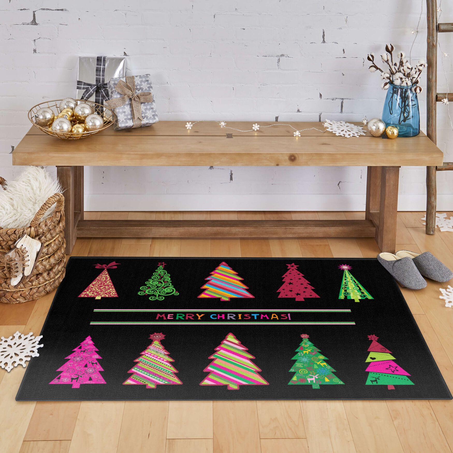 Merry Trees Multi Kitchen Rug, , alternate image number 3