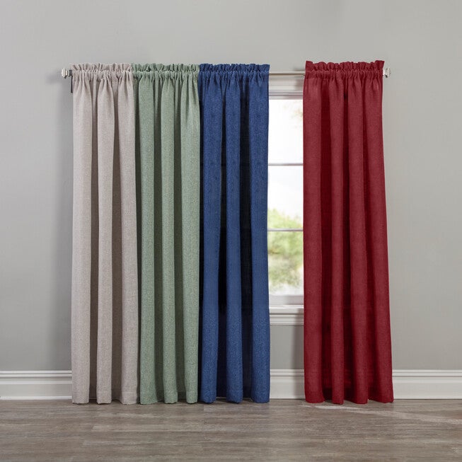 Textured Rod Pocket Window Panel, , on-hover image number 1