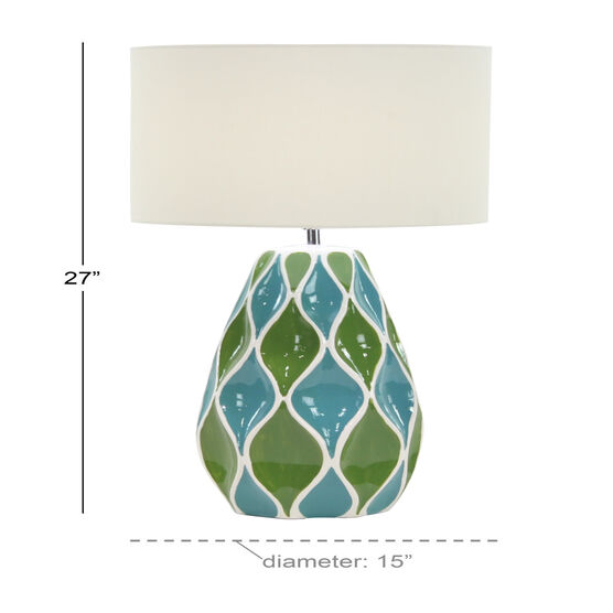 Green Stone Traditional Table Lamp, , alternate image number null
