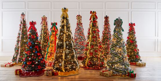 Fully Decorated Pre-Lit 6-Ft. Pop-Up Christmas Tree, , alternate image number null